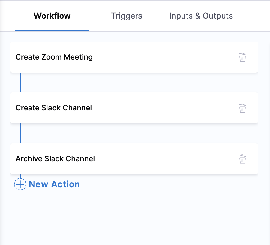 Configuring Action Execution Sequences