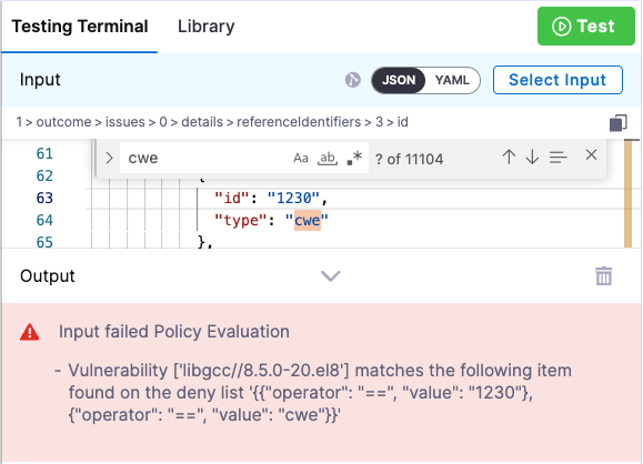 Select policy sample
